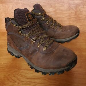 Timberland Mt Maddsen Boots Mens 12W 12 Wide Brown Leather Waterproof Hiking